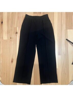 H&M Ponte Pants Women's Black Straight Leg Size M